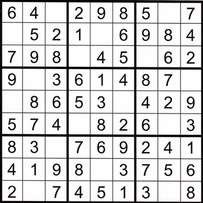 Gedächtnistraining mit Sudoku